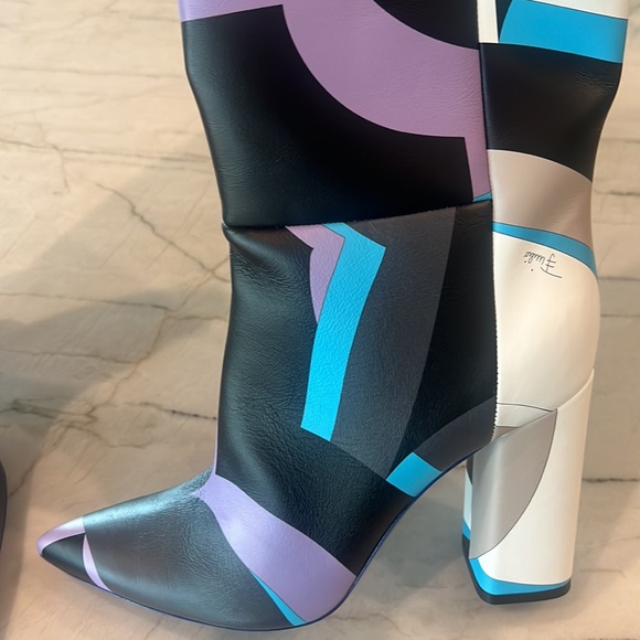 Emilio Pucci Koche graphic print boots size 41 - Picture 4 of 7